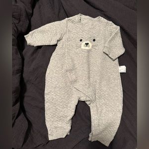Uniqlo Baby Quilted Long Sleeve One Piece (80cm)